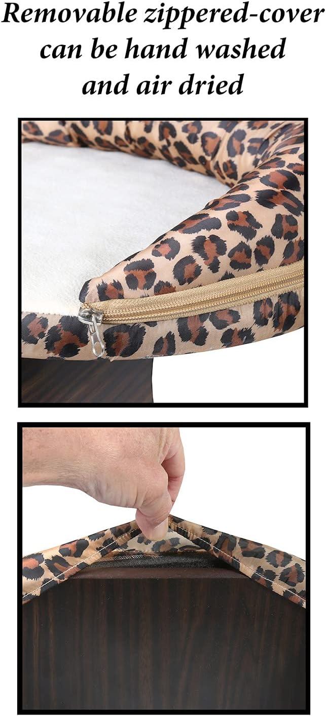 212 Main 5324 Leopard Print Bolster Cat Window Perch