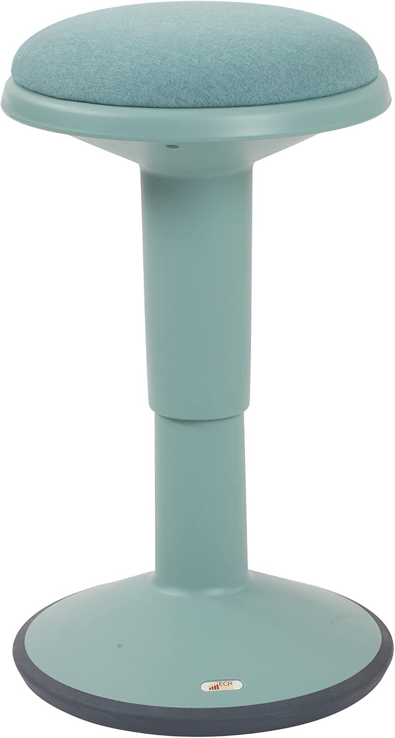 ECR4Kids Sitwell Wobble Stool with Cushion, Adjustable Height, Active Seating