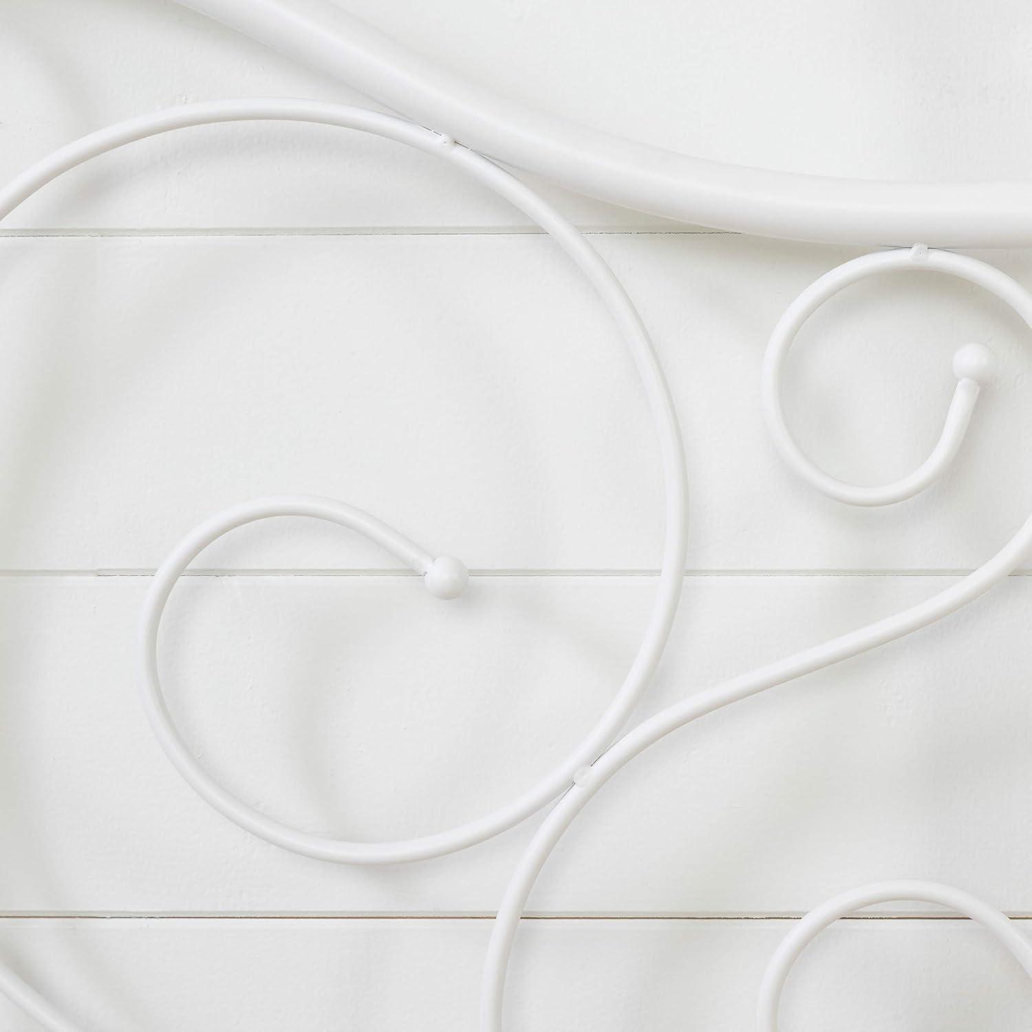 South Shore Summer Breeze Complete Metal Platform Bed, Full Size, Pure White