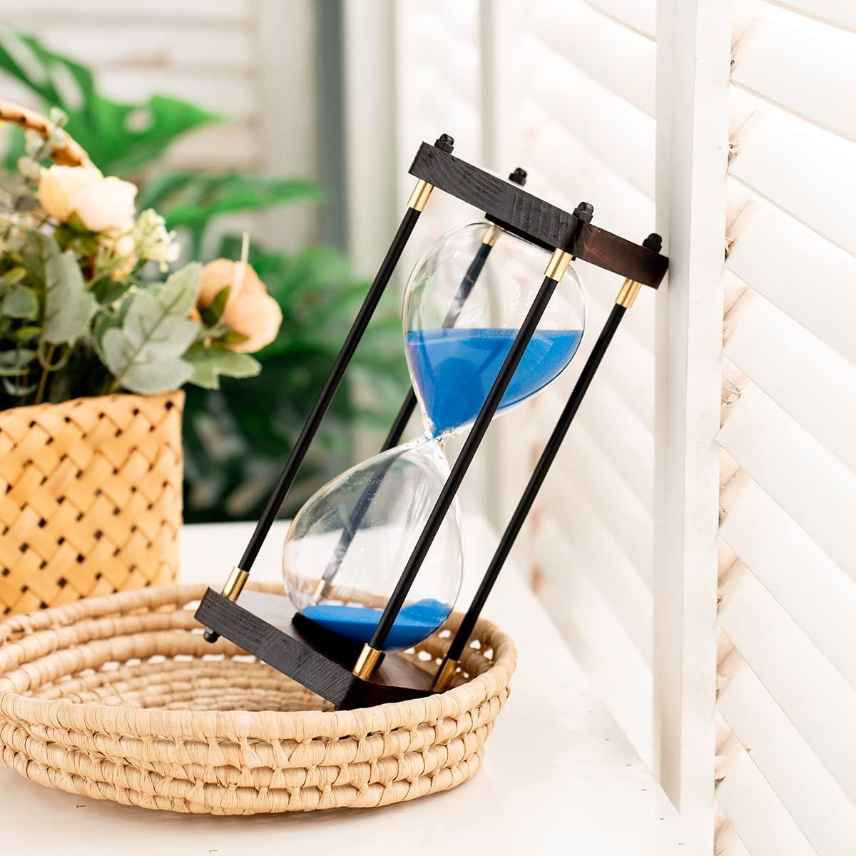 Large Sand Timer, Hourglass Timer 60 Minutes ,Vintage Wooden Hour Glass Timer