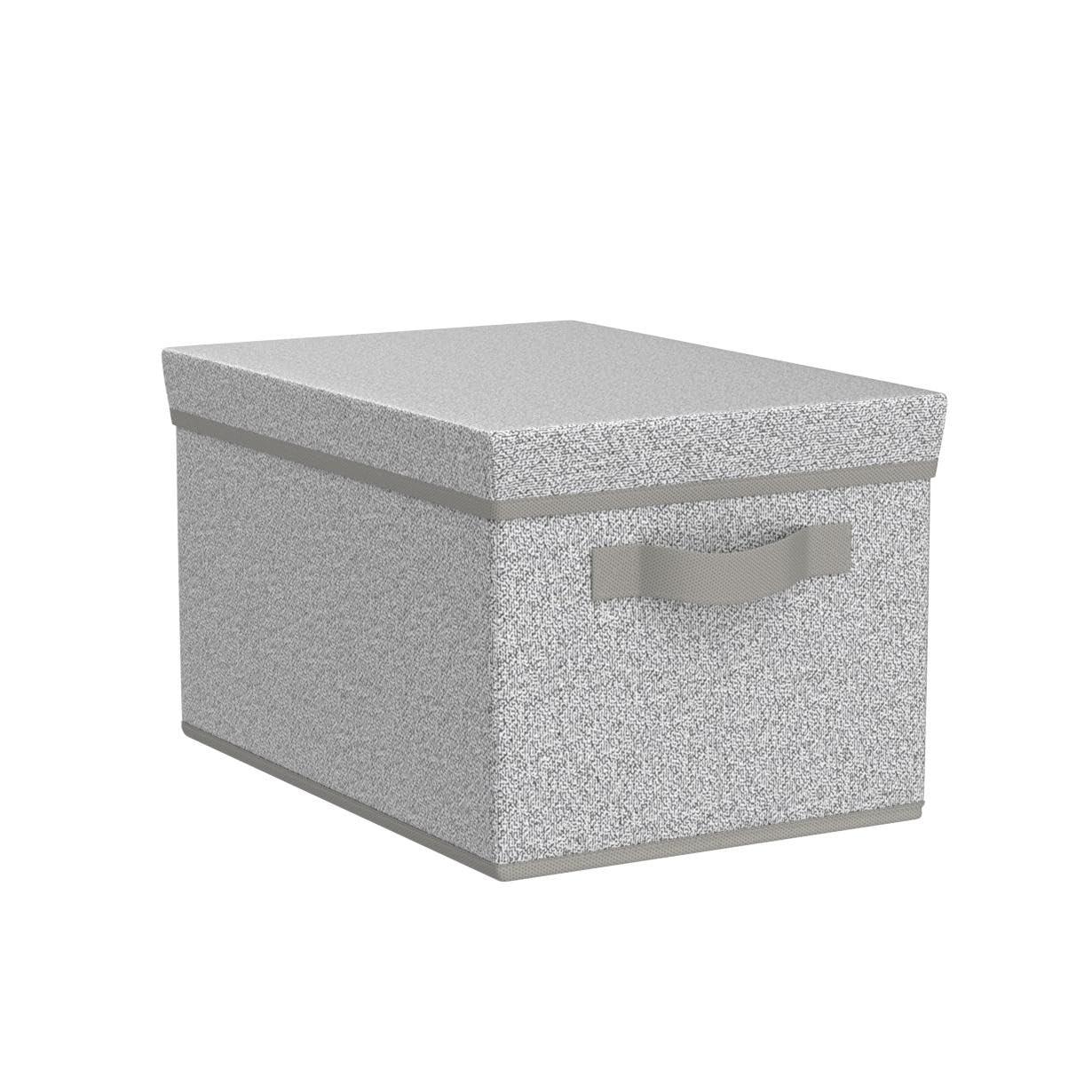 GRANNY SAYS Storage Box, Storage Bins with Lids, Closet Storage Containers, Storage Basket with Lid, Storage Organizer Bins, Decorative Boxes Keepsake, Large Storage Bins, Gray, 3-Pack