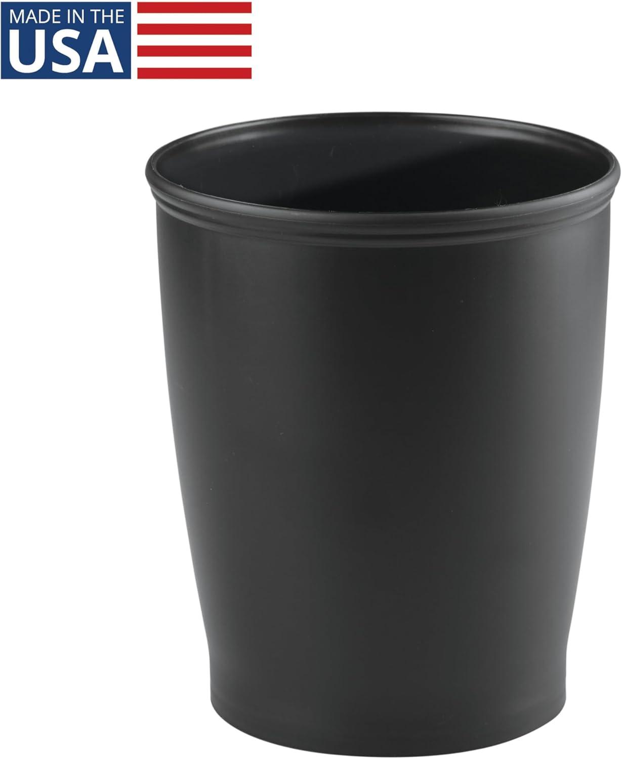 iDesign iDesign Kent Plastic Wastebasket Trash Can, 8.25" x 10"
