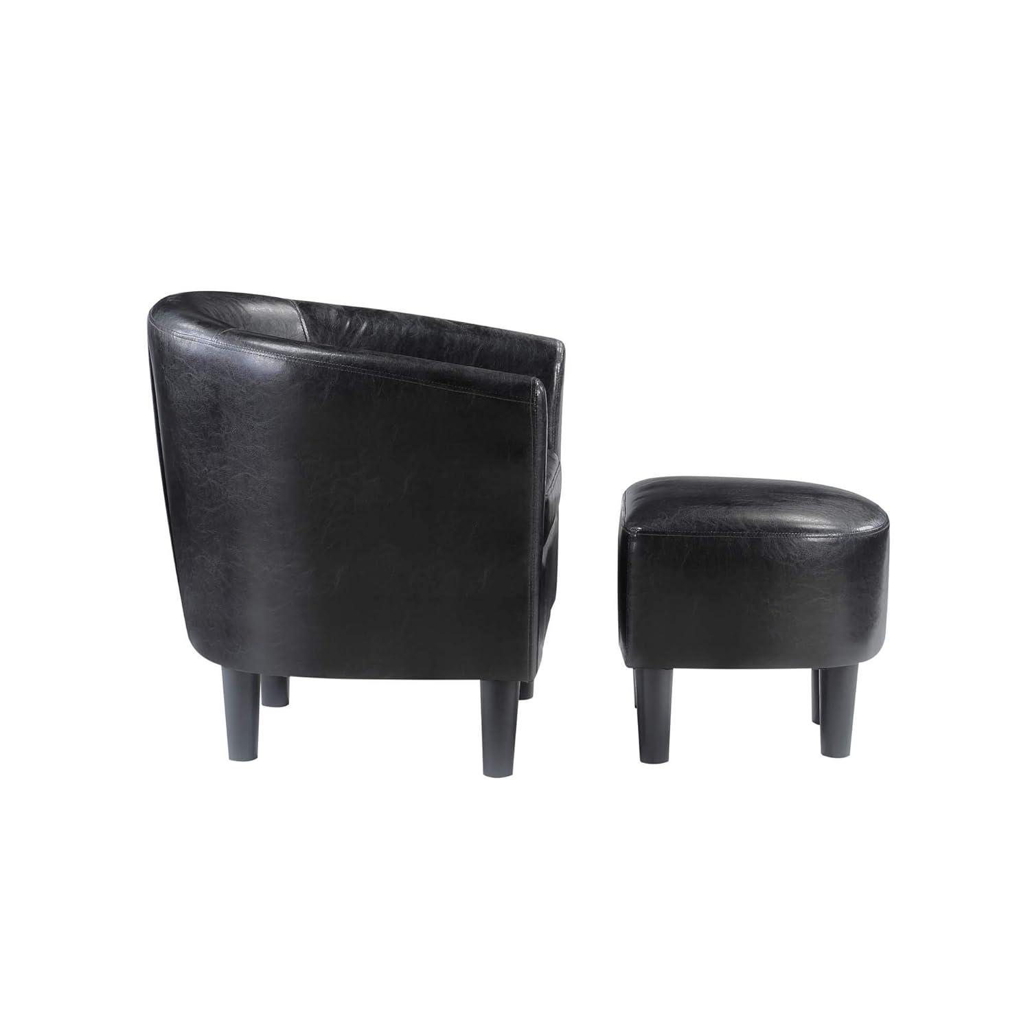 Take a Seat Churchill Accent Chair with Ottoman