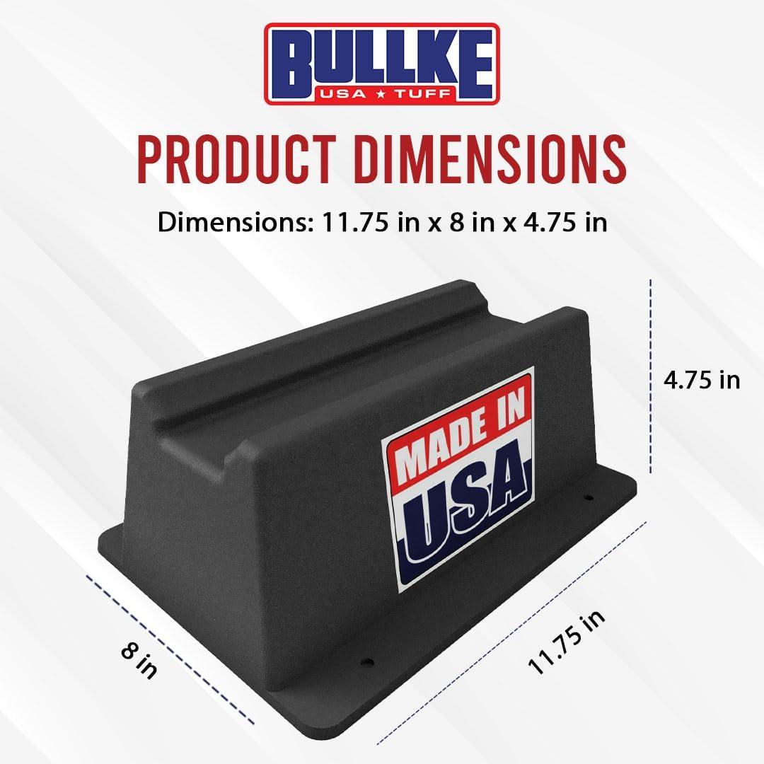 USA Made BULLKE 8-Pack Rooftop Pipe Support – 11.75" x 8" – 1000 lbs Capacity – UV-Resistant, Durable Plastic Blocks – Supports Conduit, PVC, Forge Molded Design