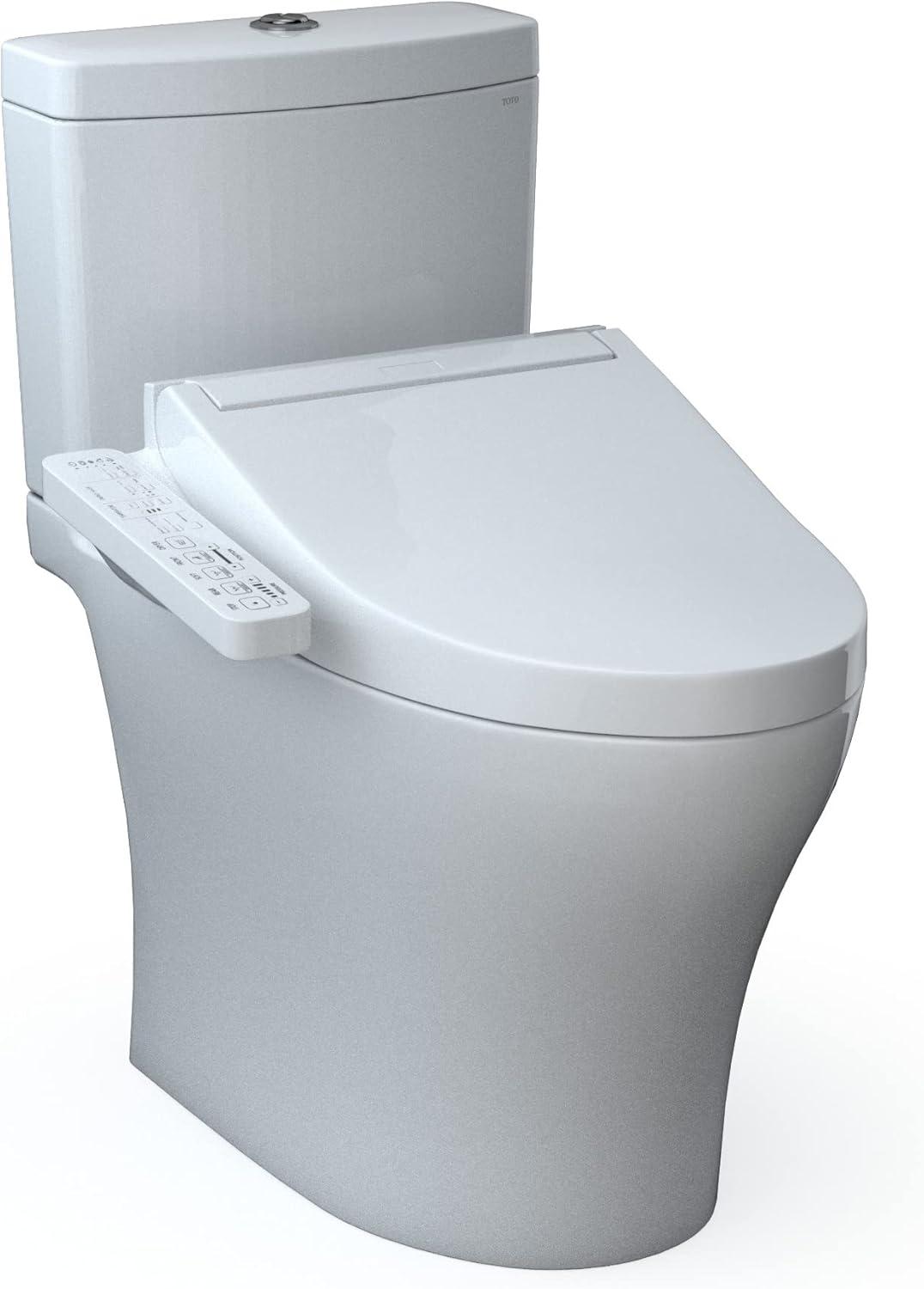 Aquia® Dual-Flush Elongated Bidet Toilet with Tornado Flush (Seat Included)