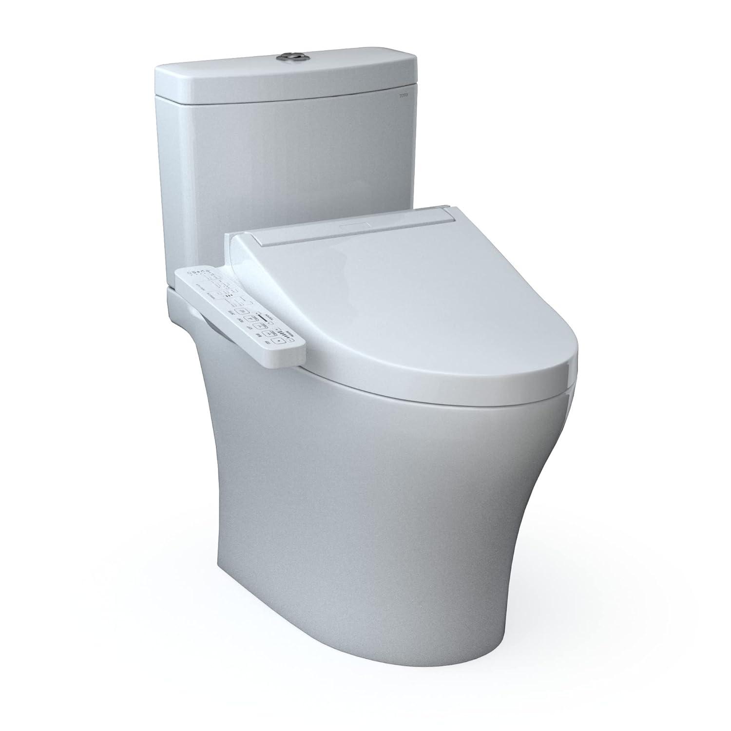 Aquia® Dual-Flush Elongated Bidet Toilet with Tornado Flush (Seat Included)