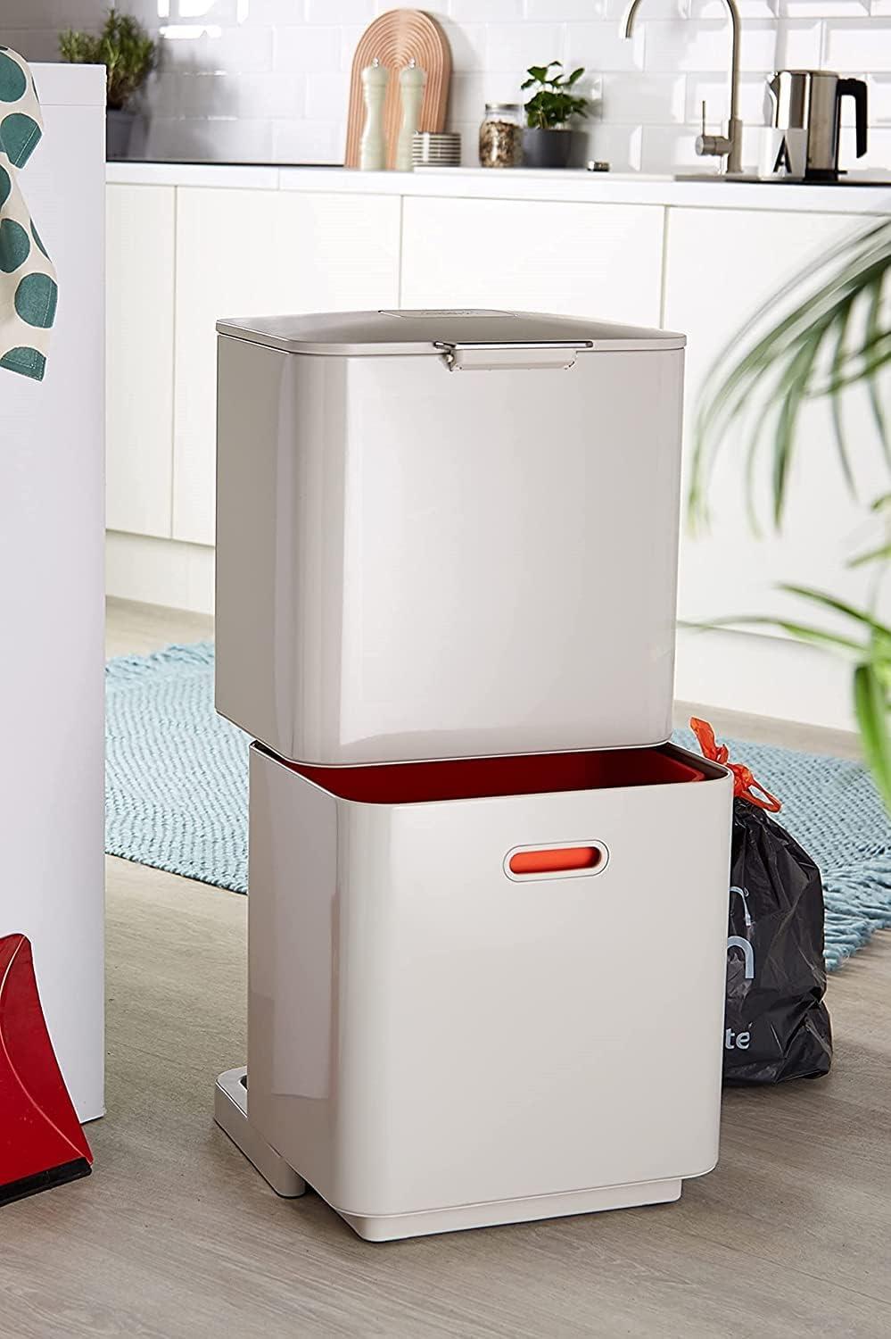 Joseph Joseph Totem Waste & Recycling Dual Kitchen Trash Can