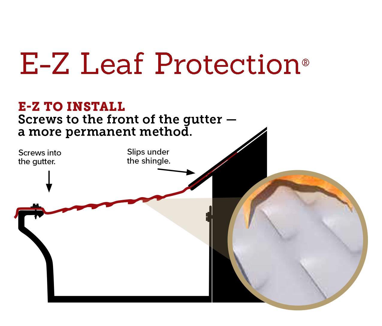 White Aluminum 6" Gutter Guard with Stainless Steel Screws