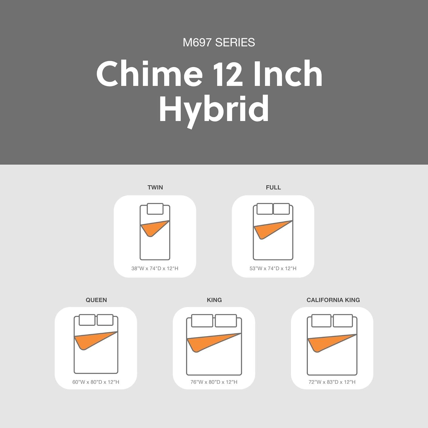 Signature Design by Ashley Chime 12" Ultra Plush Hybrid Mattress