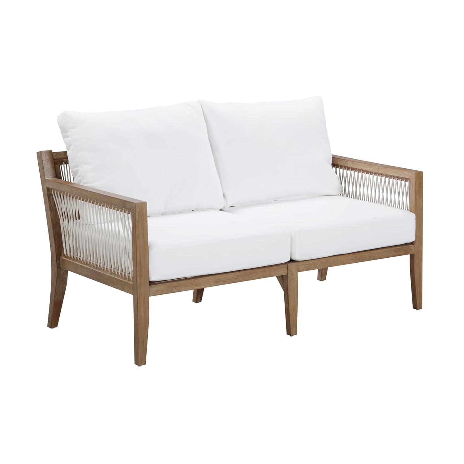 Nathan James Set of 2 Freya Outdoor Loveseat White