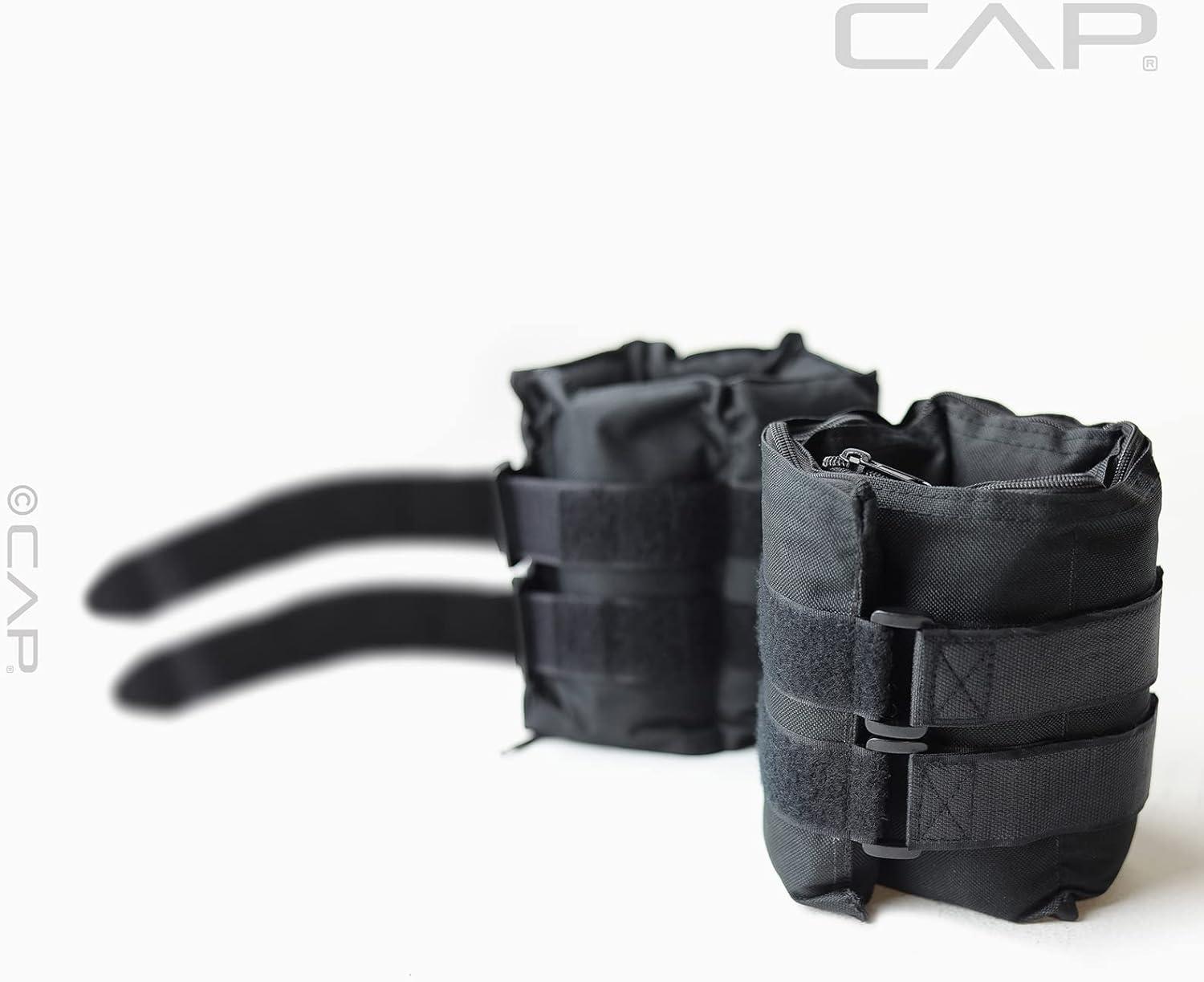 CAP Barbell Adjustable Ankle Pair Body Weight - Black 20lbs