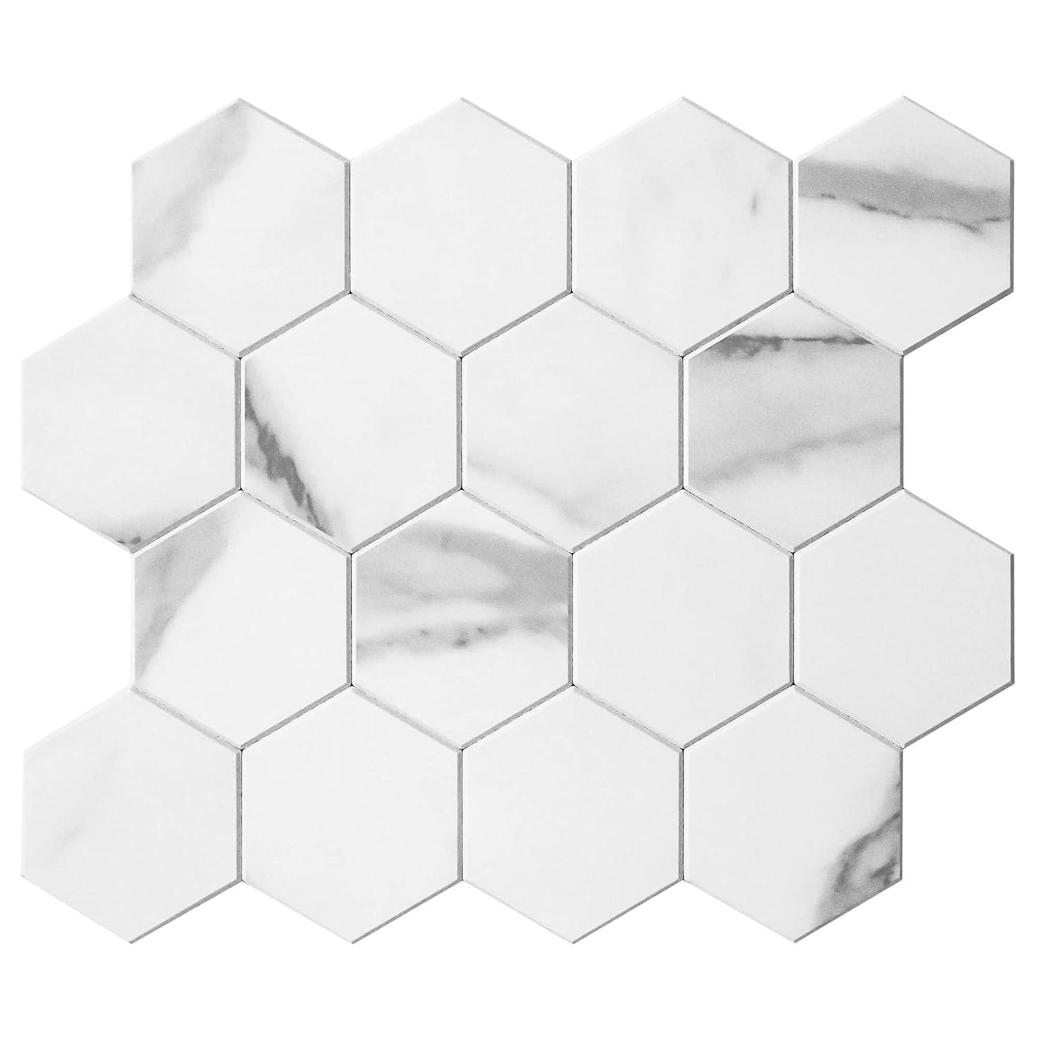 Avant Decor 3.27'' W x 2.88'' L Engineered Stone Peel and Stick Mosaic Tile