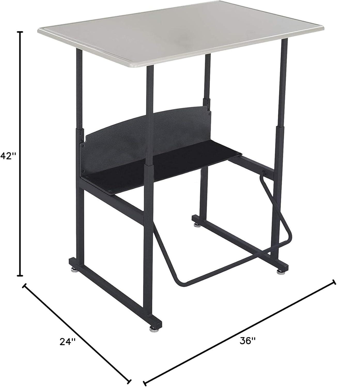 AlphaBetter® Metal Adjustable Height Open Front Desk