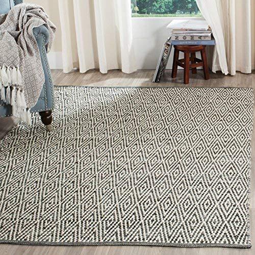 Montauk MTK414 Hand Woven Indoor Area Rug - Ivory/Dark Grey - 10'x14' - Safavieh