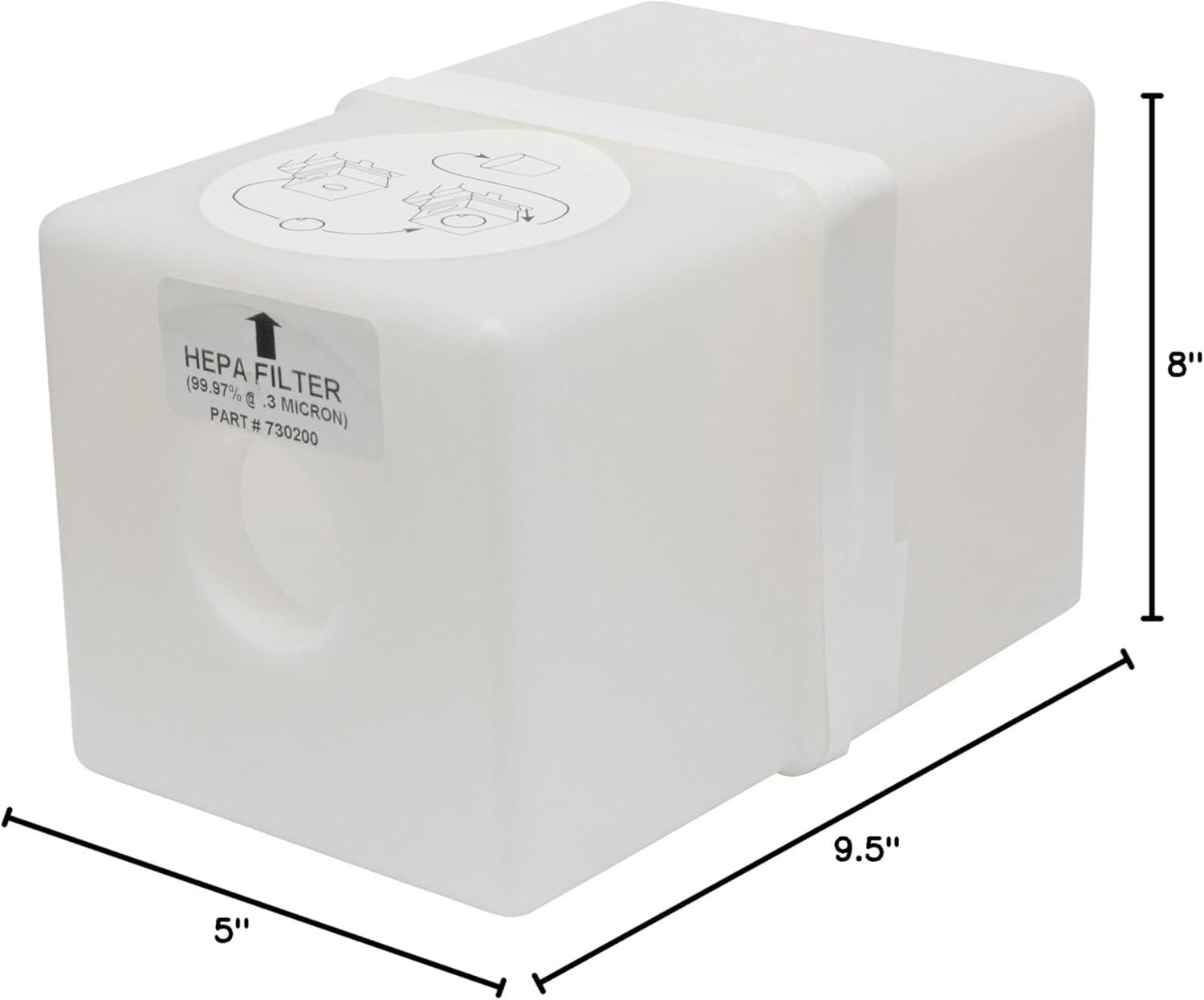 Opaque HEPA Filter Cartridges for Express Vacuum Systems, 2-Pack