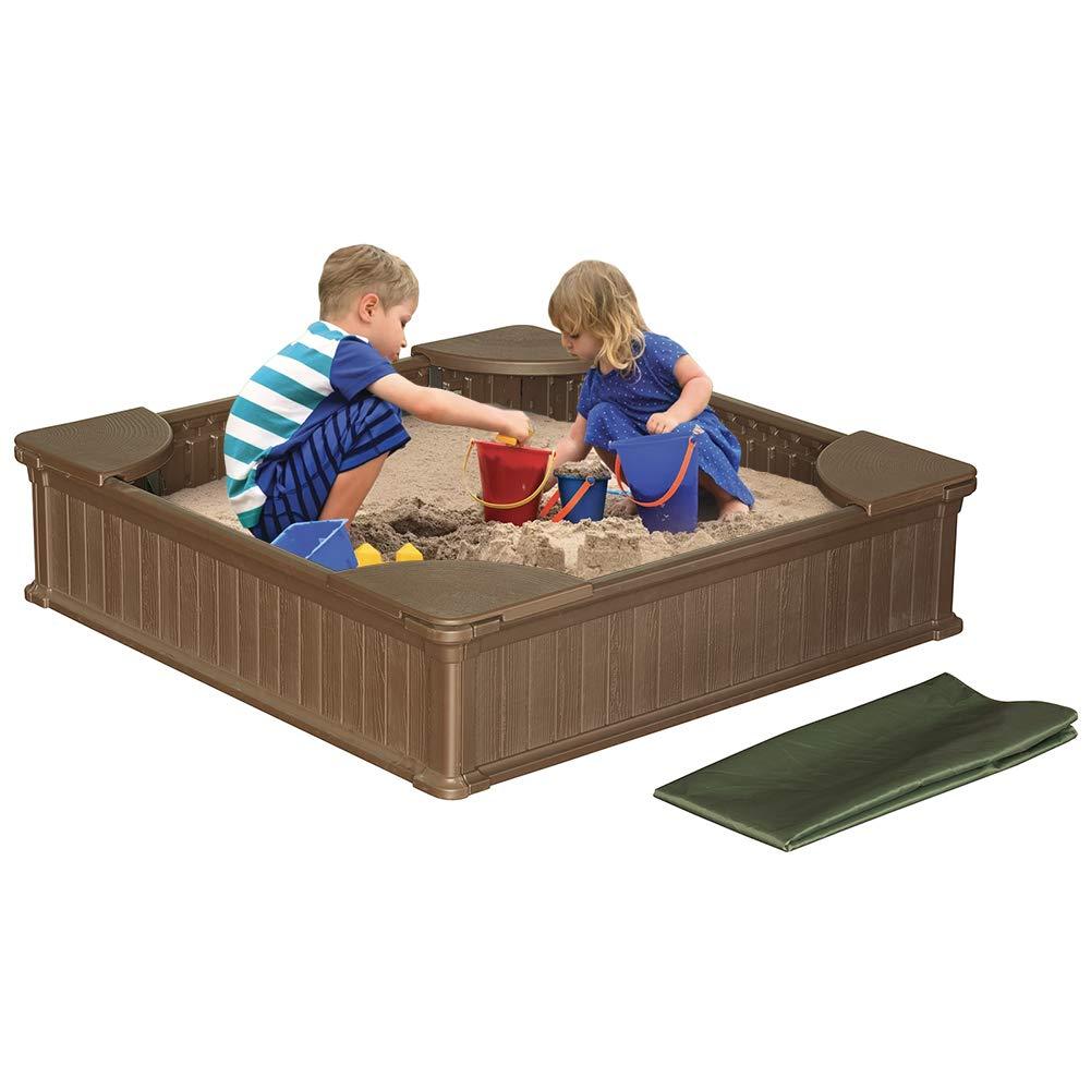 Vandue Corporation Vandue Corporation 48.6'' x 11.8'' Plastic Sandbox with Cover