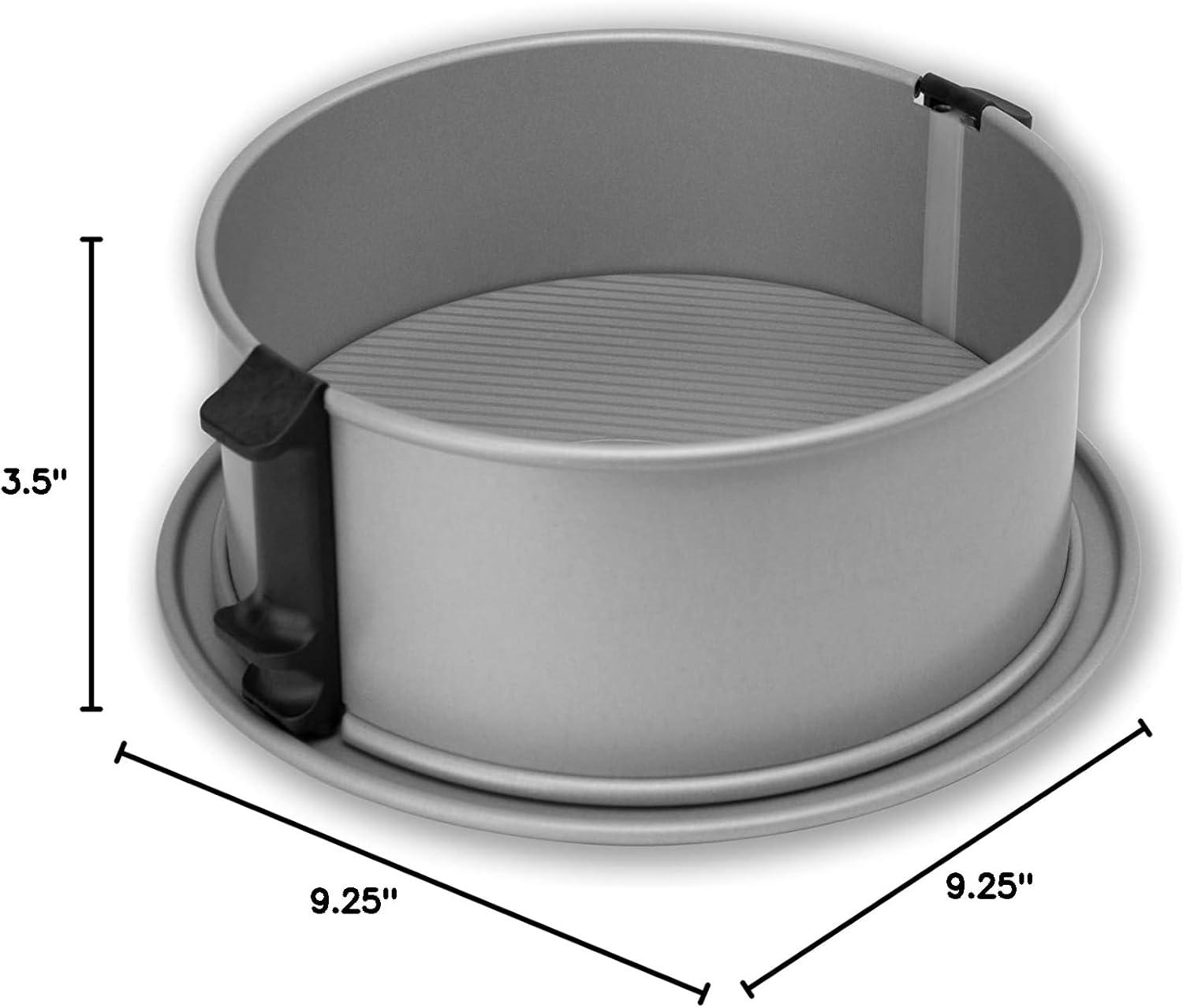 9-Inch Silver Non-Stick Steel Springform Pan