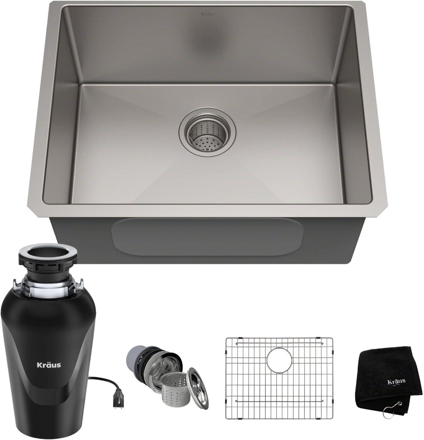 KRAUS Standard PRO™ Gauge Undermount Kitchen Sink with WasteGuard™ Garbage Disposal