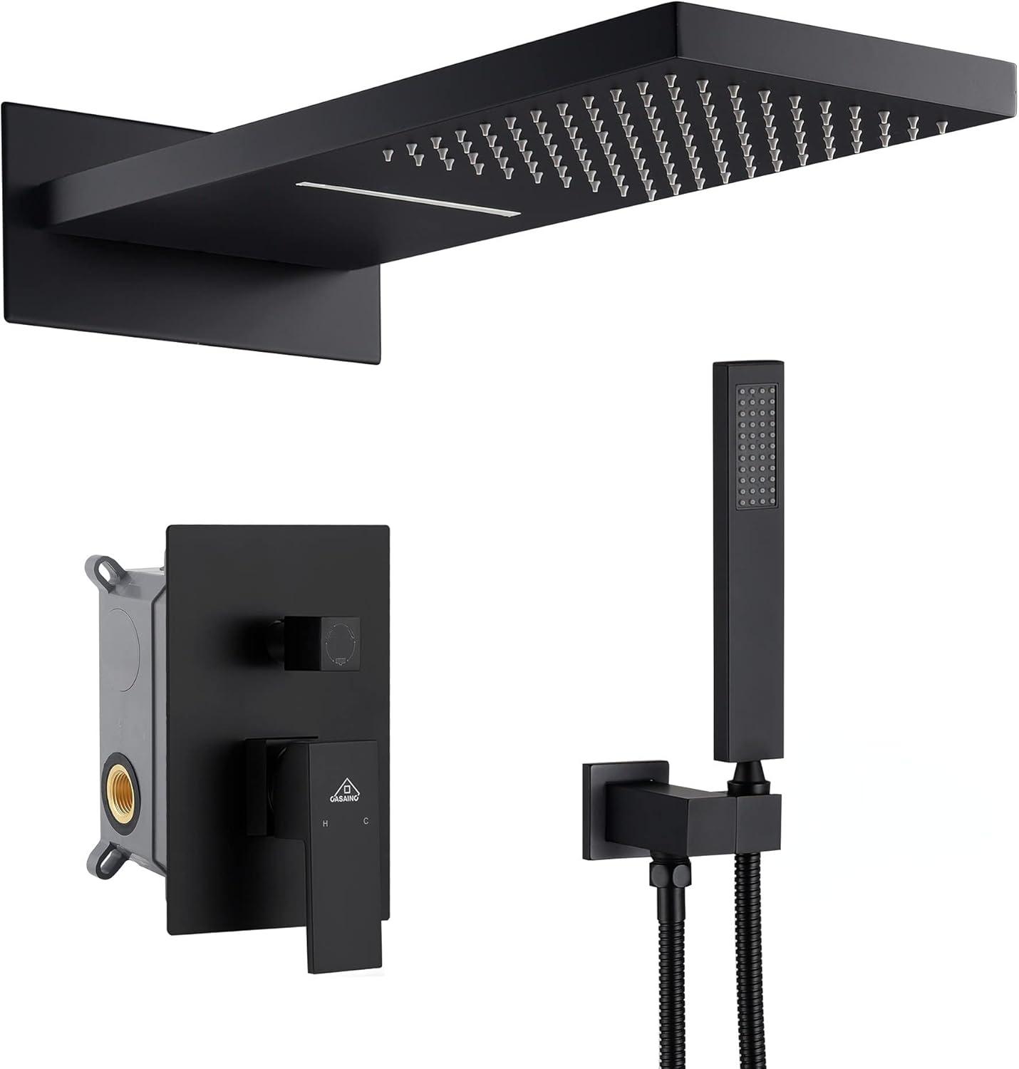 Cascade Bliss Luxury Complete Shower System with Rough-in Valve