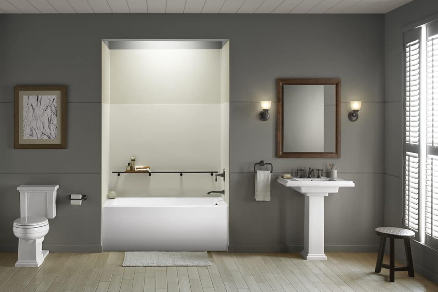 Underscore 60" x 32" Alcove Soaking Bathtub