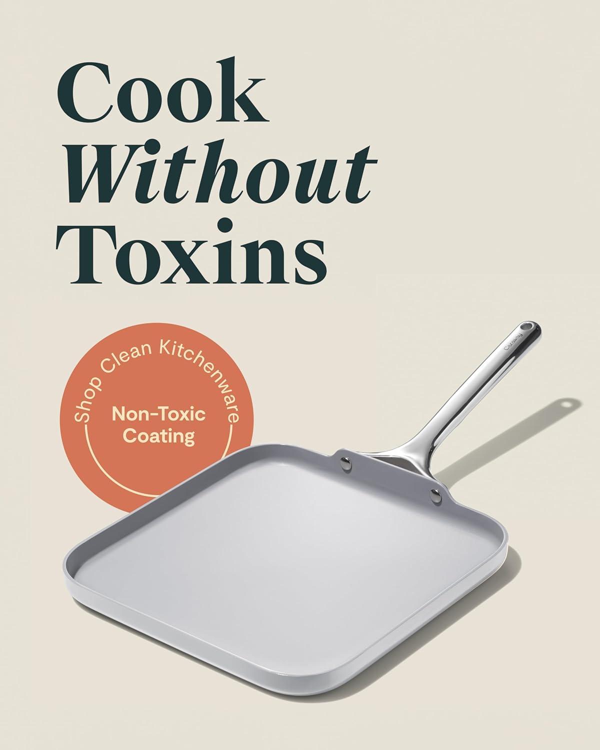 Caraway ® Grey Ceramic Non-Stick Square Griddle