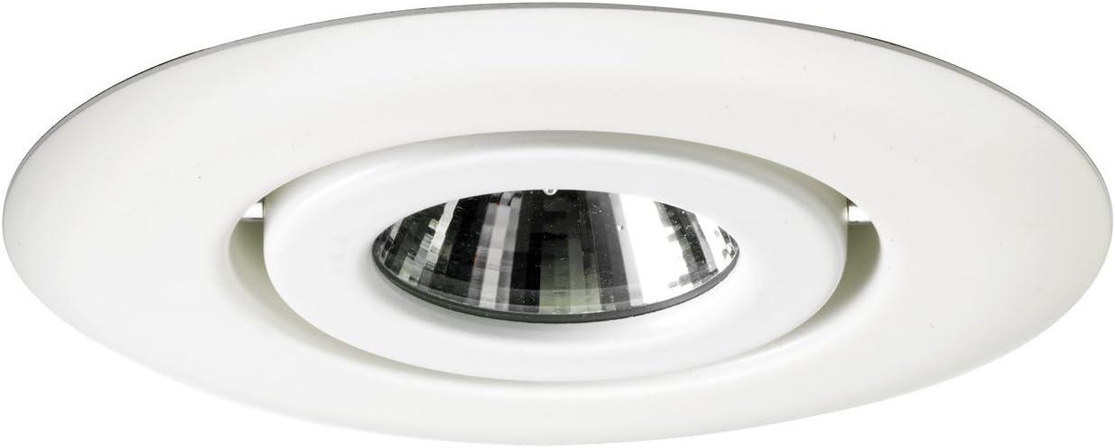 Juno Lighting 440-WH 4-Inch Flush Gimbal Ring Recessed Trim, White