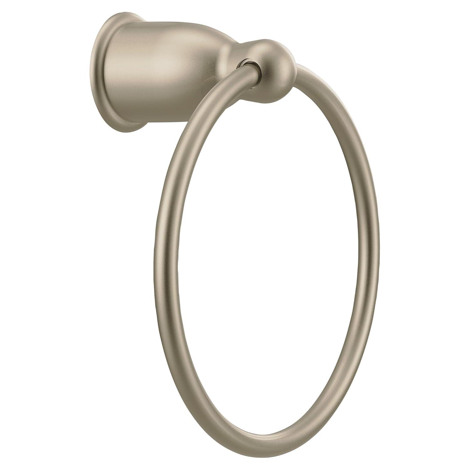 Moen YB8086SN Mason Towel Ring Satin Nickel Finish