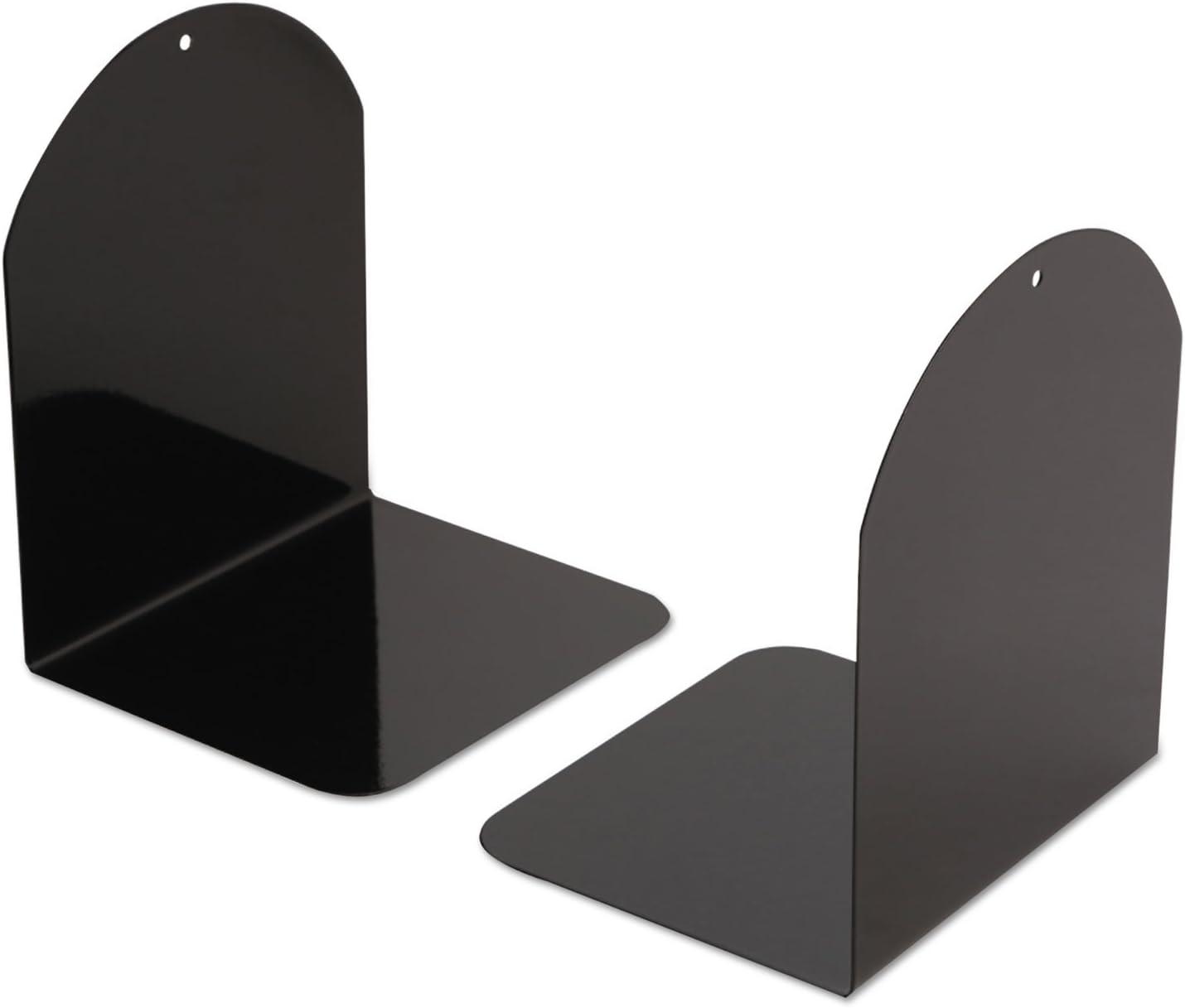 Black Metal Magnetic Bookends with 6 x 5 x 7 Dimensions