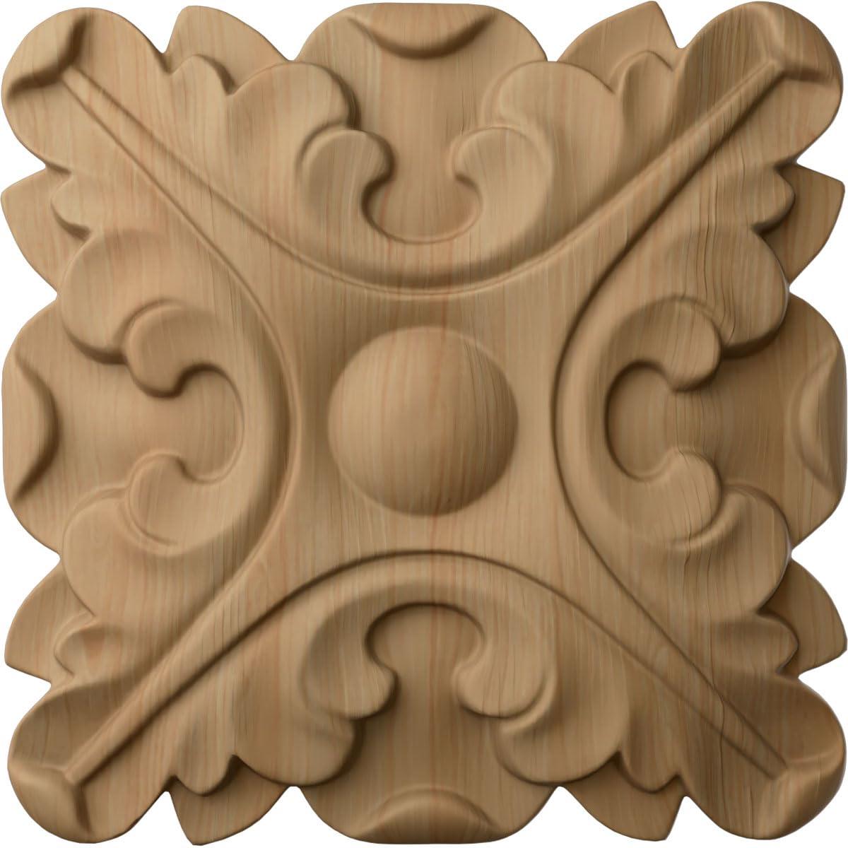 Ekena Millwork Acanthus H W D Wood Rosette Applique