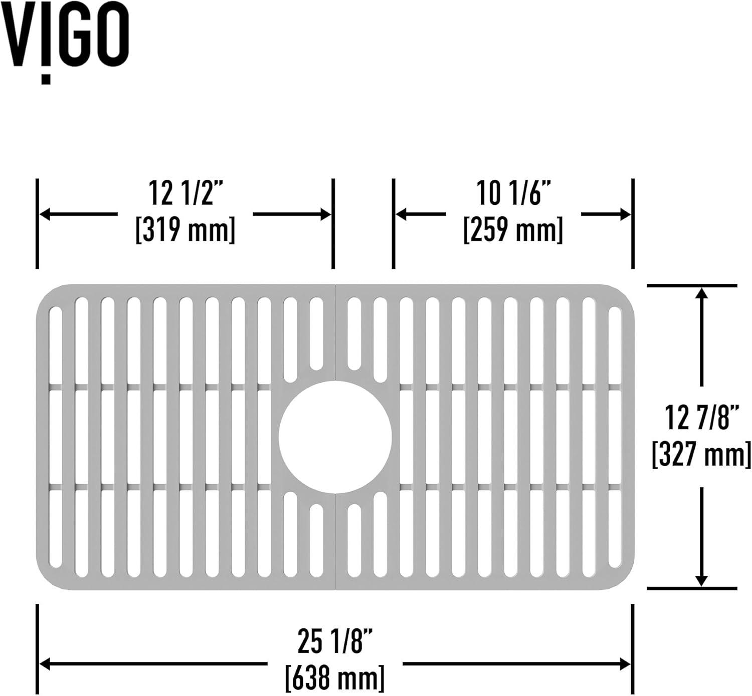 Silicone 20.75 in. x 14.875 in. Silicone Bottom Grid for 24 in. Single Bowl Kitchen Sink