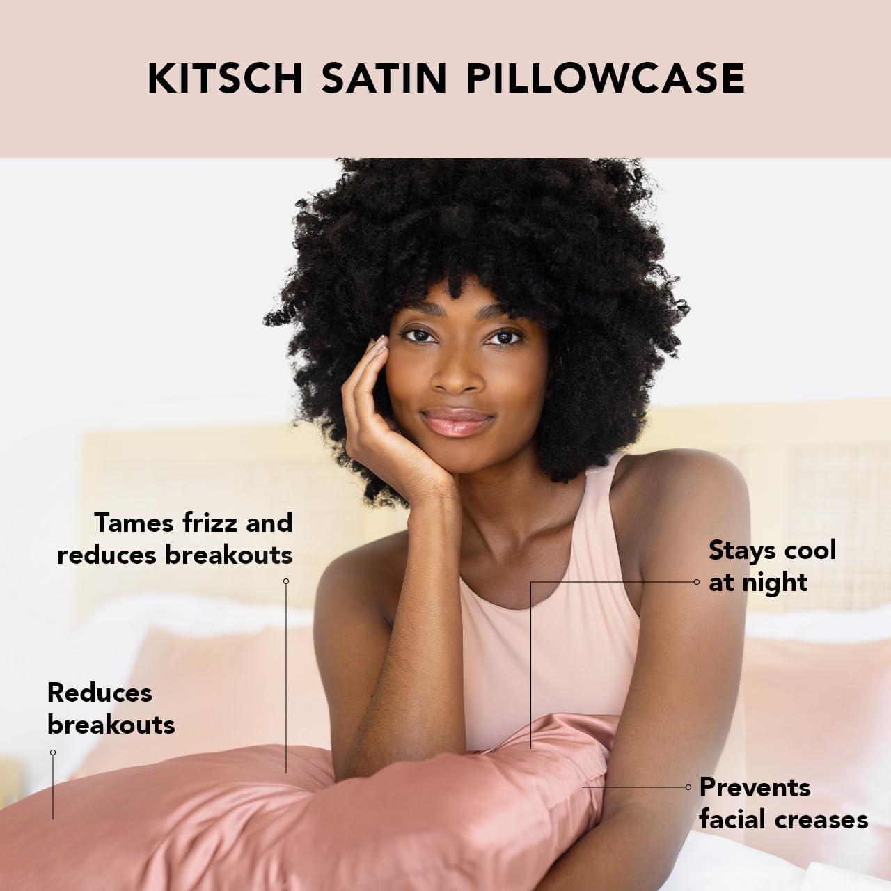 Satin Pillowcase - Terracotta by KITSCH