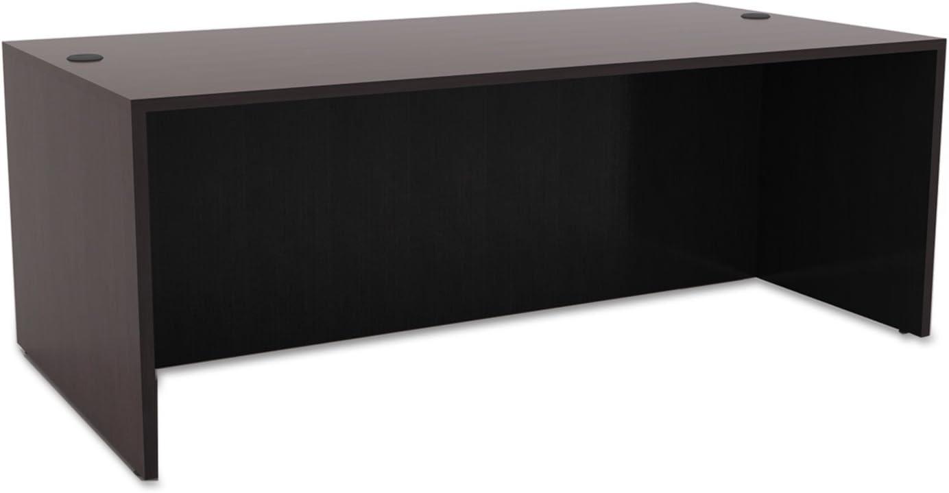 Alera Alera Valencia Series Straight Front Desk Shell, 71" x 35.5" x 29.63", Espresso