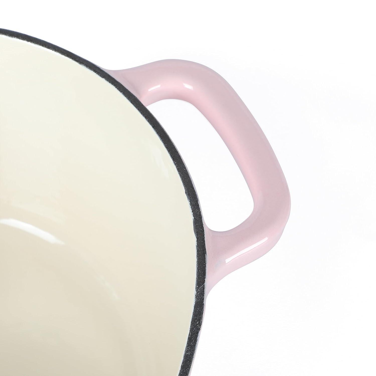 Martha Stewart Martha Stewart Heart Shape 2 QT Enamel Cast Iron Dutch Oven - Pink