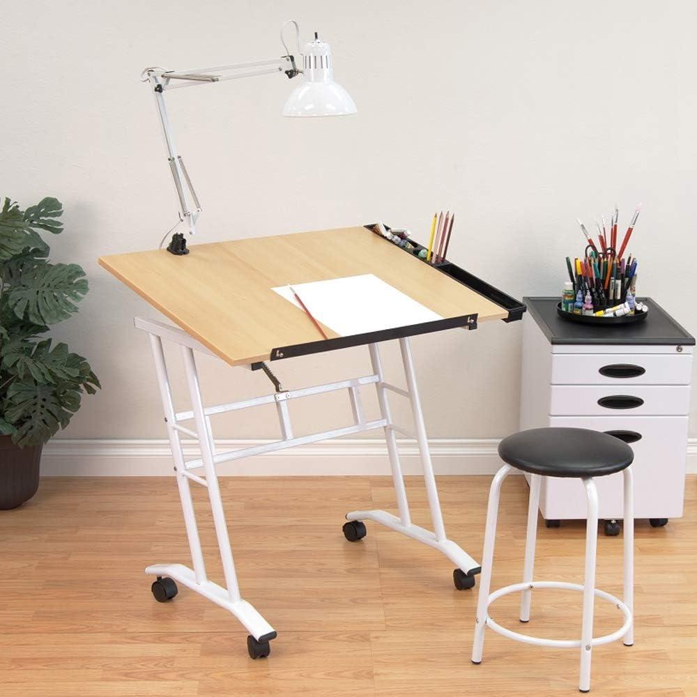 Crafton Adjustable Metal Base Drafting Table