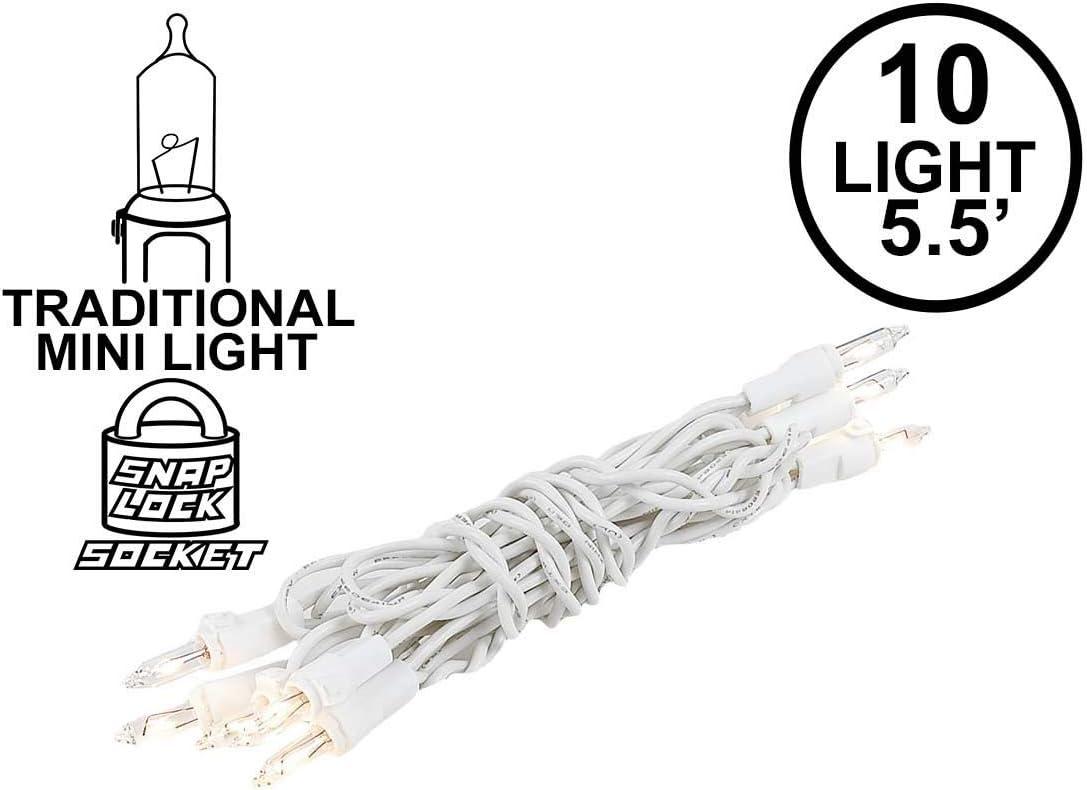 White Corded Electric Outdoor Christmas Tree Lights