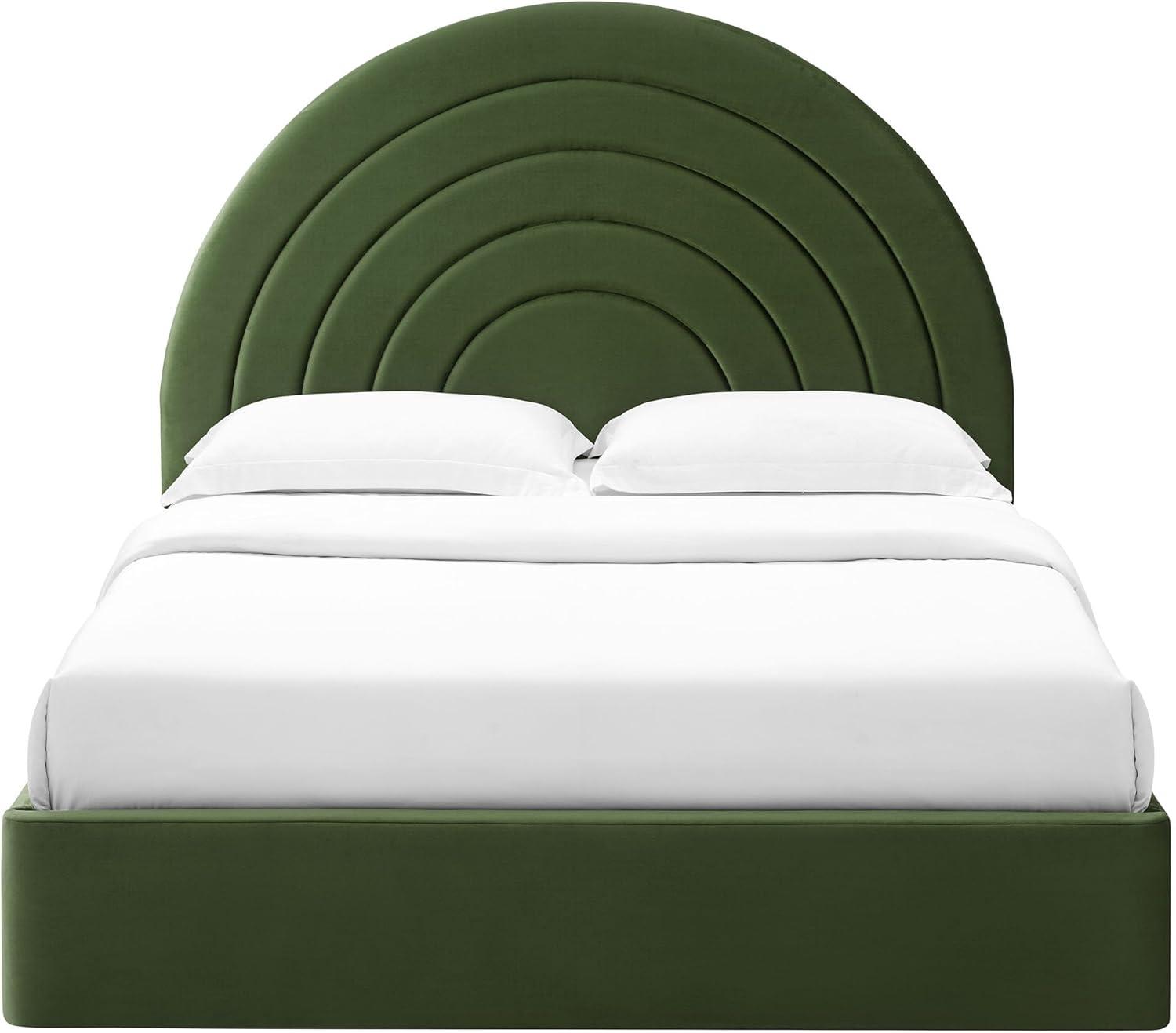 Modway Solana Arched Performance Velvet Platform Bed