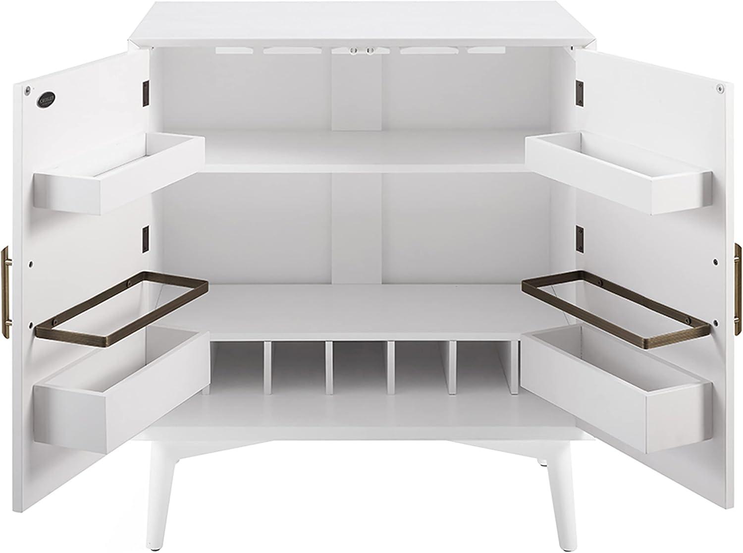 Crosley Landon 2 Door Bar Cabinet in White