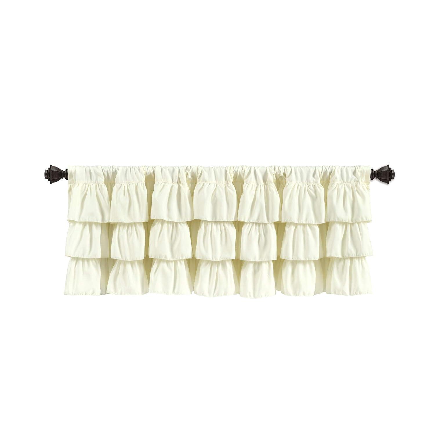 Lush Decor Belle Ruffled 84'' W Window Valance