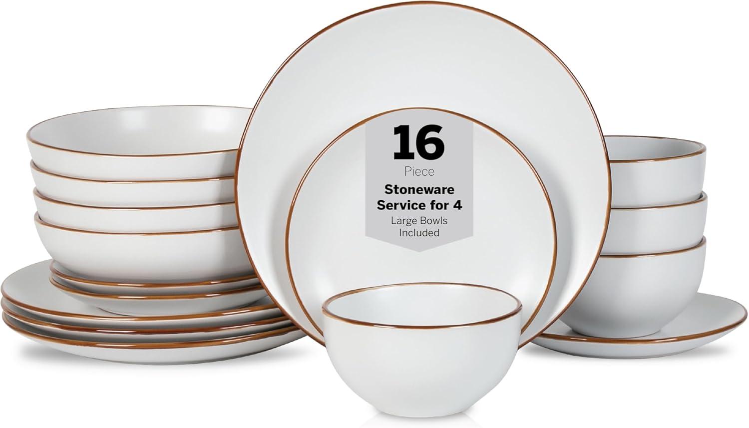 Brasa 16-Piece Dinnerware Set Stoneware