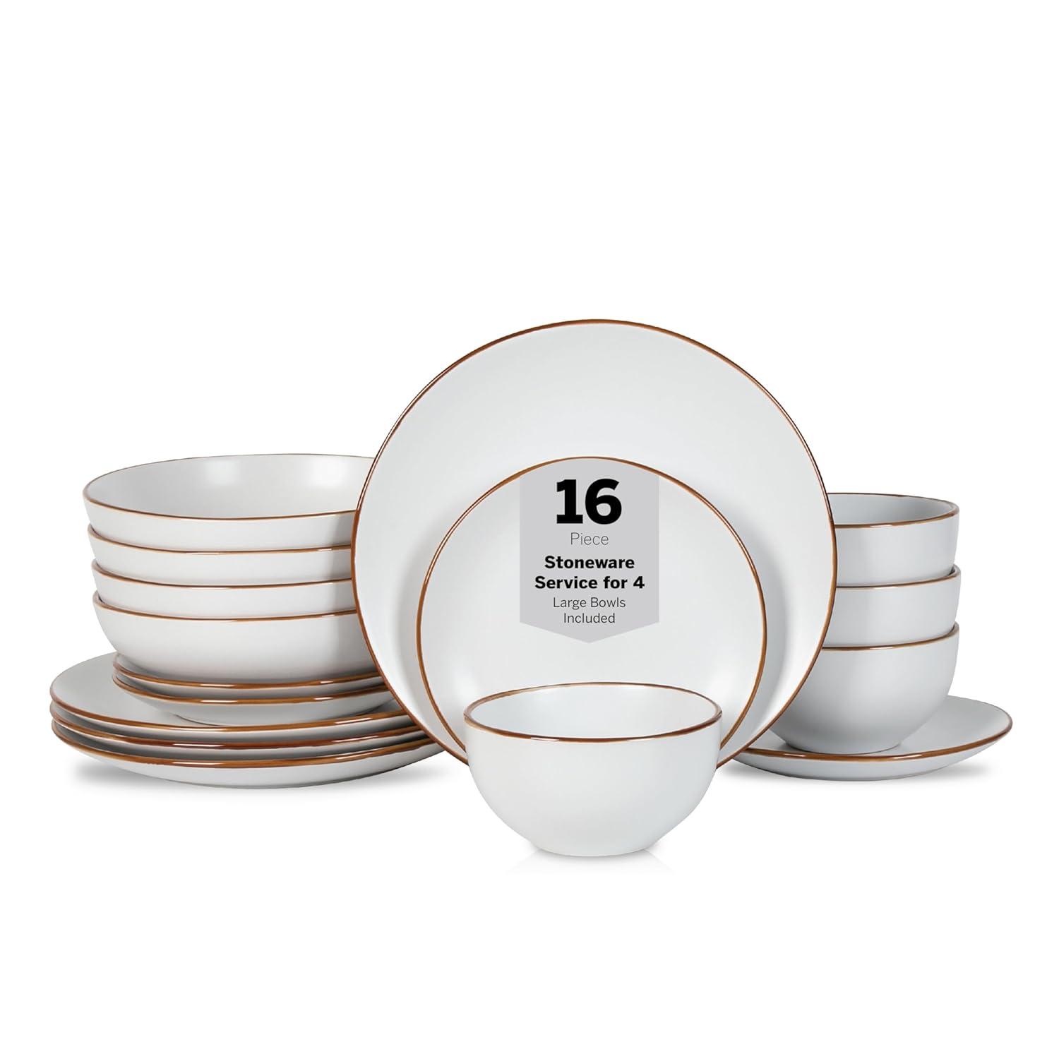 Brasa 16-Piece Dinnerware Set Stoneware