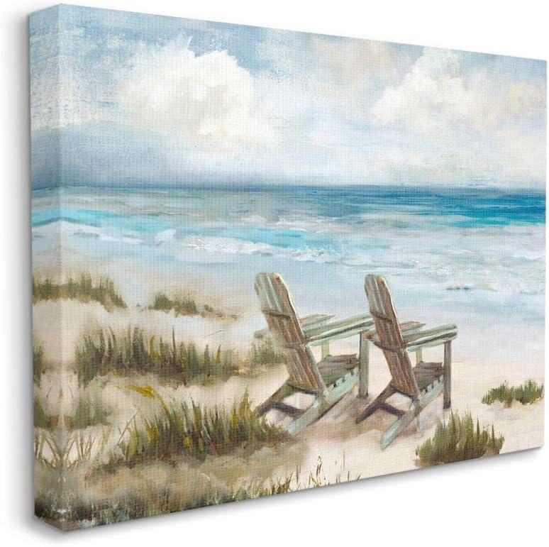 Stupell Industries " Chairs At Shore Line Nautical Landscape " by Carson Lyons