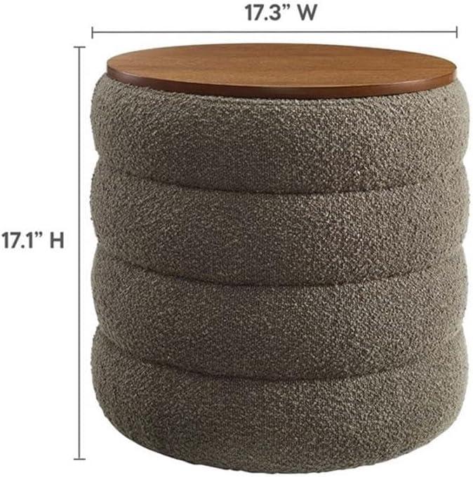 Modway Modway Mezzo 17.3" Wide Round Storage Ottoman