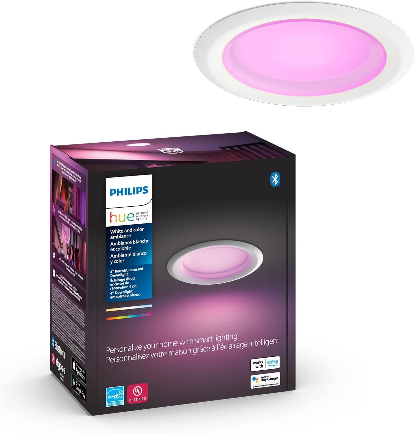 Philips Hue Downlight 4" White and Color Ambiance