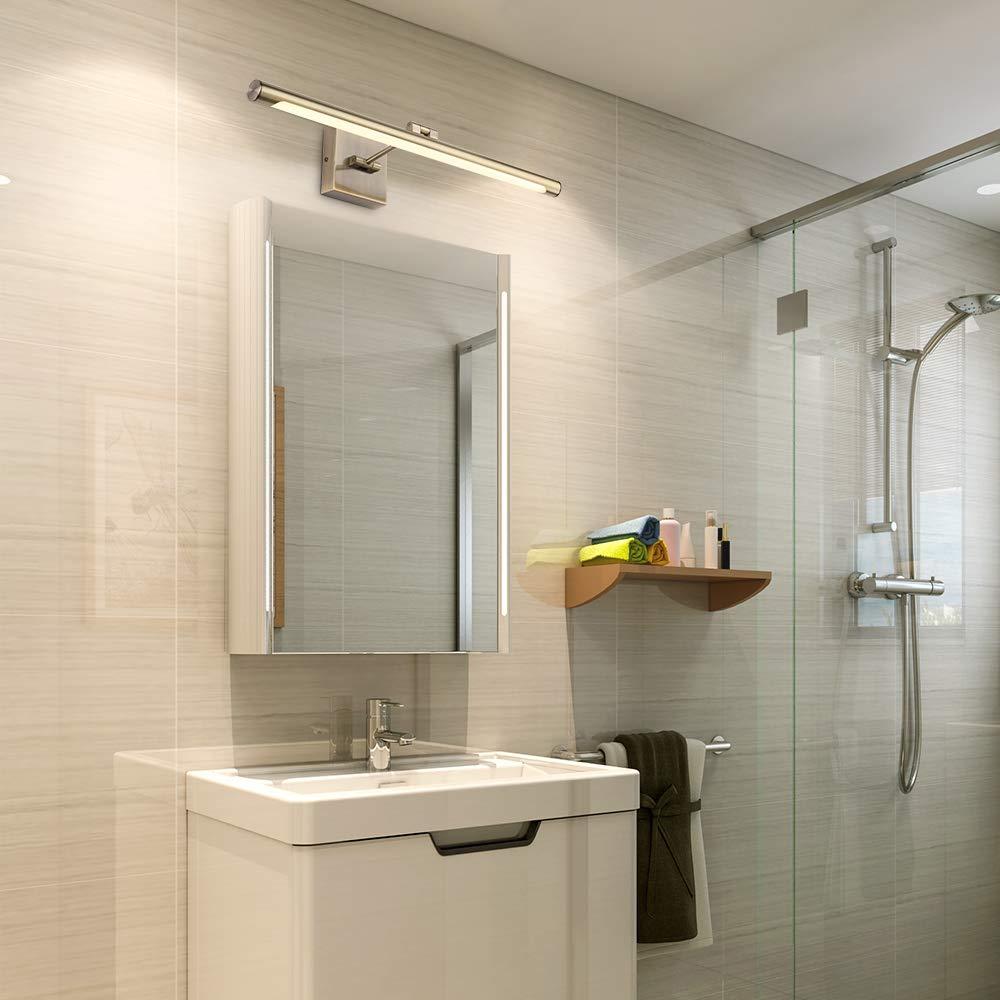 Joosenhouse Modern LED Picture Lights 24.4 inch, Antique Bronze Metal Artwork Display Lamp with Rotatable Sconces Lamp Head, 14W (70W Eqv.), Hardwired Connection, 3000K Warm White 840Lm…