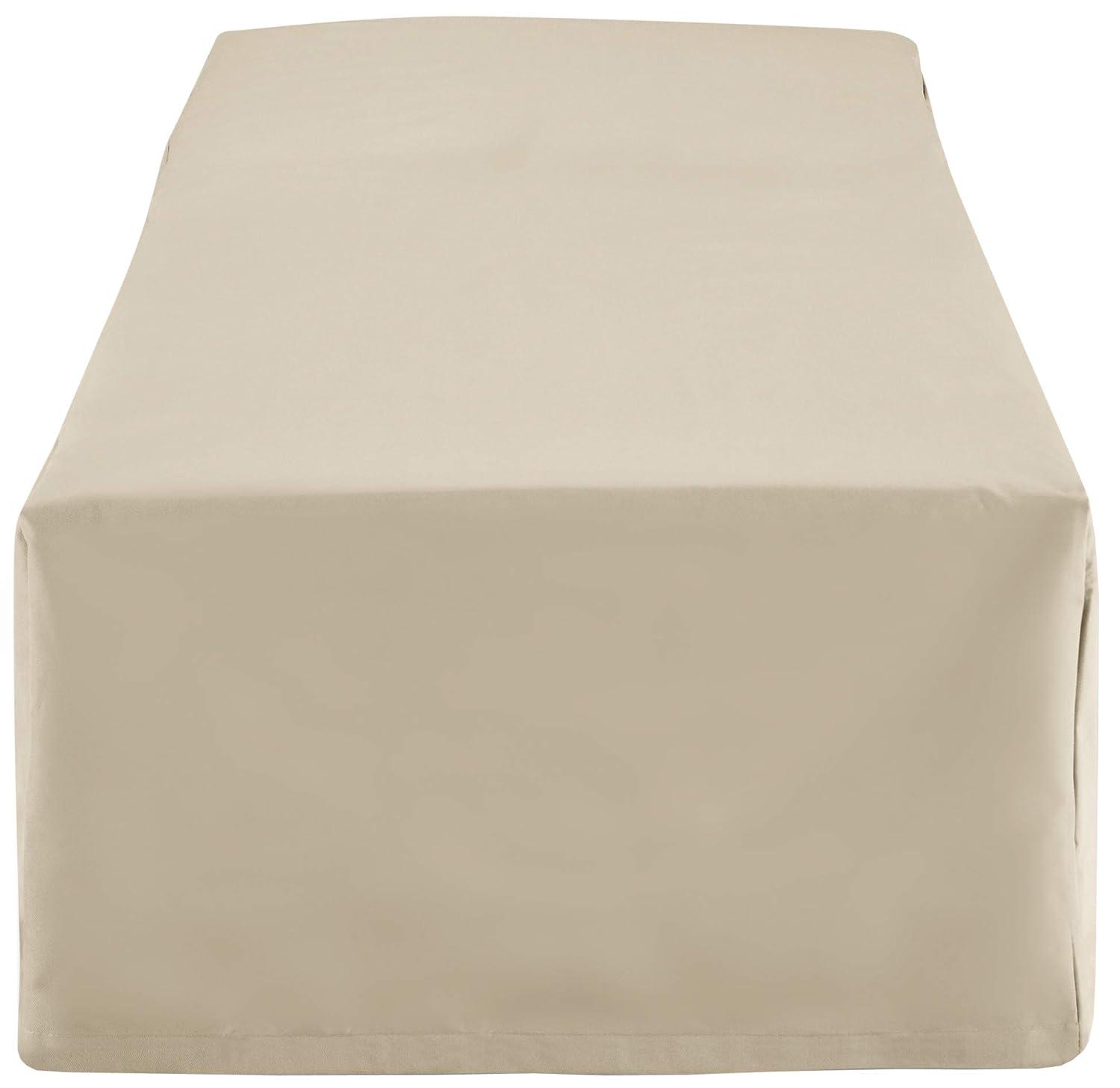 Crosley Outdoor Chaise Lounge Furniture Cover, Tan: Polyester, Waterproof, Scratch-Resistant, Drawstring Closure