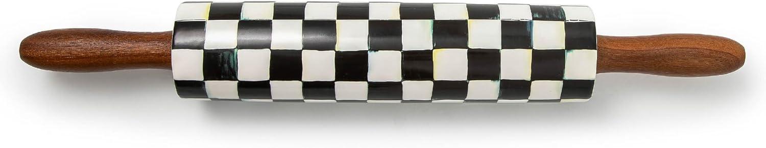 MacKenzie-Childs Sterling Check® Rolling Pin