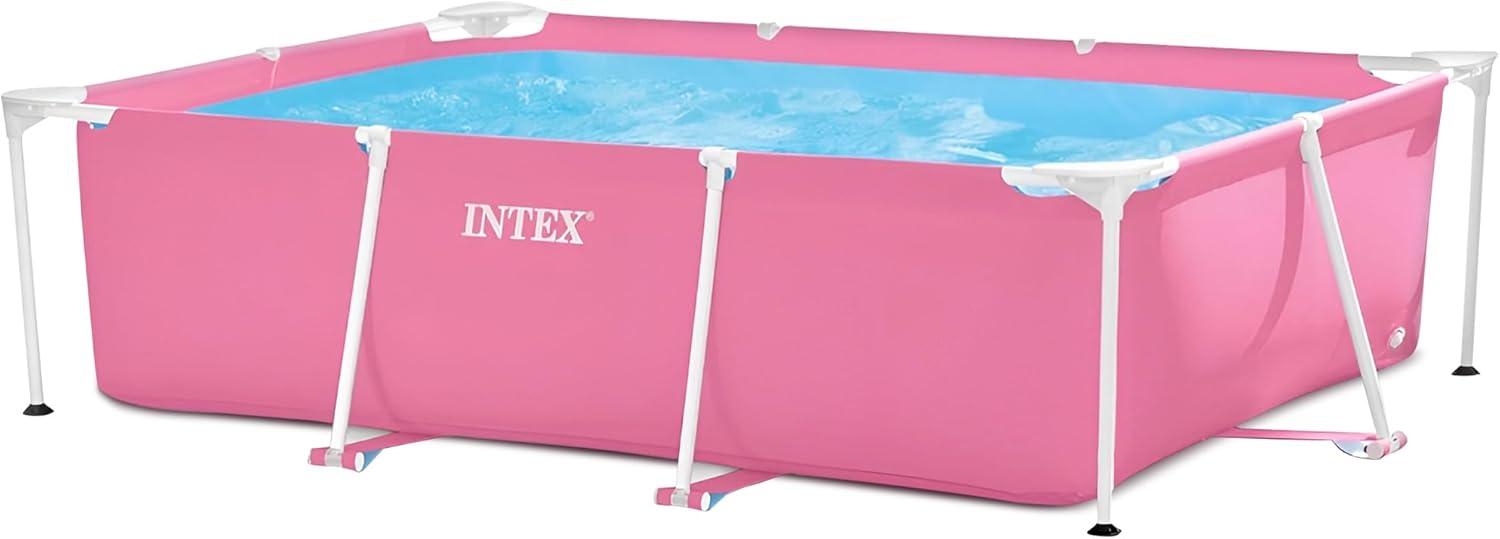 Intex Plastic Rectangle Frame Set Pool 23.62'' H x 59'' W x 86.62'' L