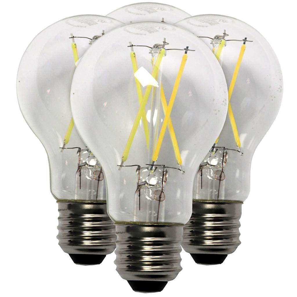 Sylvania TruWave A19 E26 (Medium) LED Bulb Clear Daylight 60 Watt Equivalence 4 pk