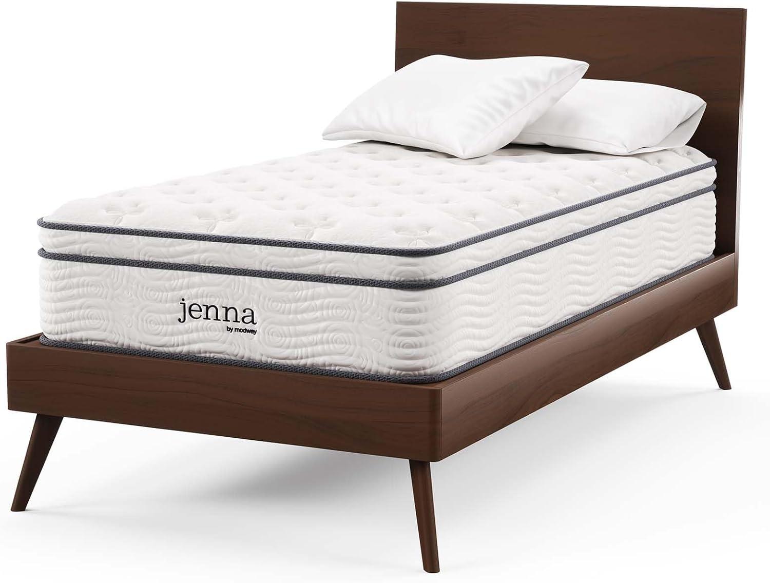Modway Jenna 12 Inch Innerspring and Foam Twin Mattress