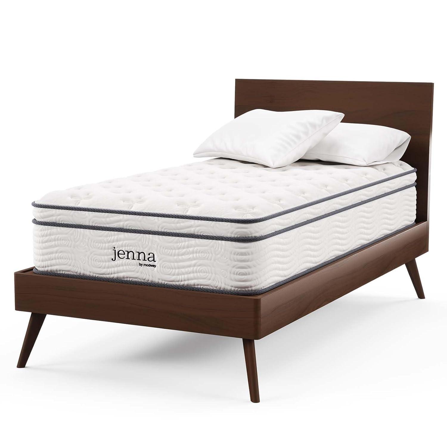 Modway Jenna 12 Inch Innerspring and Foam Twin Mattress